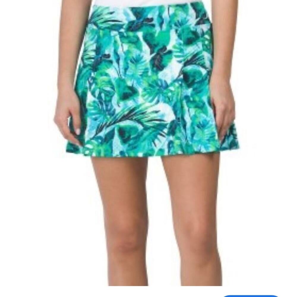 TOMMY BAHAMA L Azure Lagoon Golf Tennis Side Panel Knit Skort   J1110